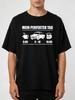 Unisex T-shirt Men's Vintage Trabant 601 DDR Graphic T-Shirt - Mein Perfekter Tag (My Perfect Day) GDR Retro Design