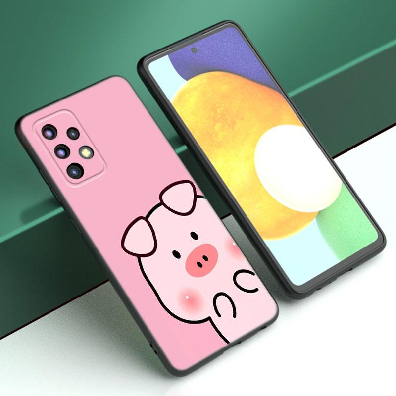 Custodia per telefono Maiale Rosa Divertente Per Samsung A04 A21 A30 A50 A52 S A13 A14 A22 A23 A32 A53 A73 5G A11 A12 A31 A33 A51 A70 A71 A72