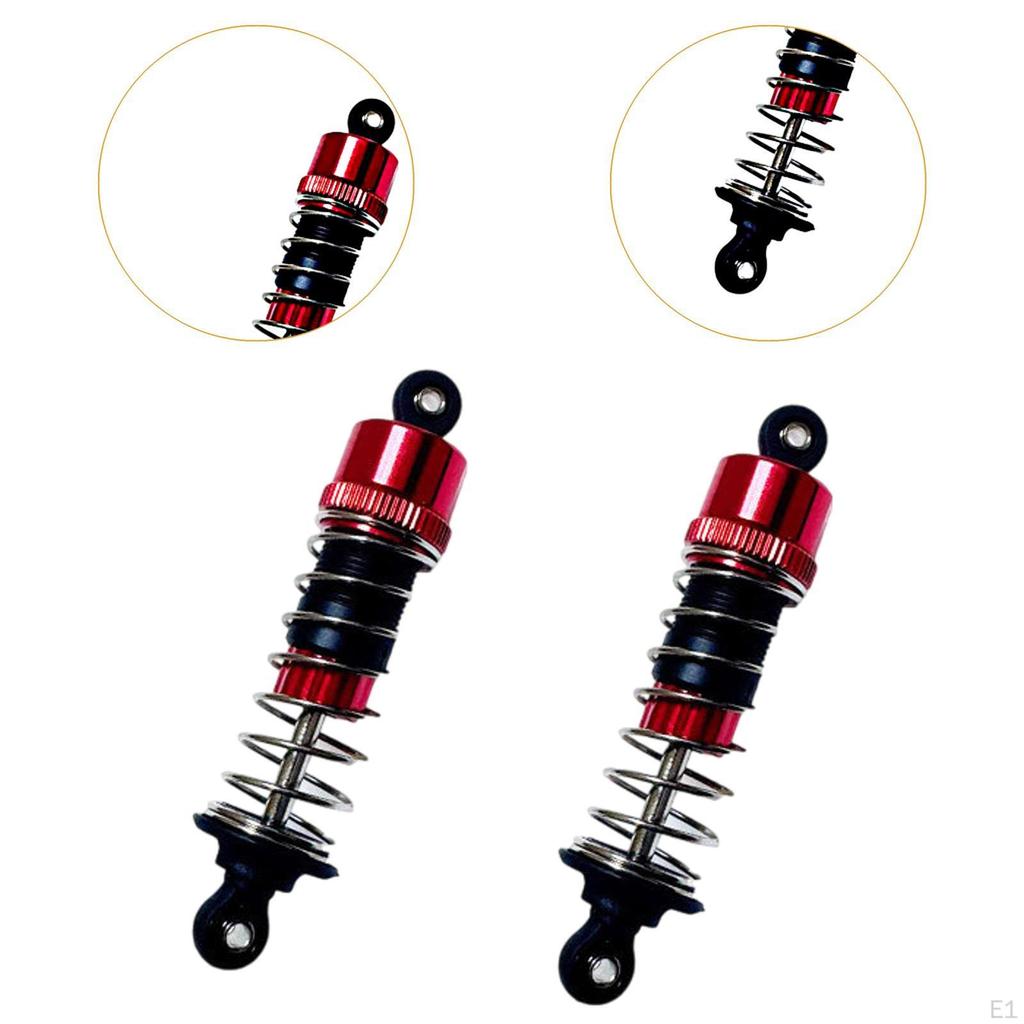 2 Pieces RC Car Front Hydraulic Shock Absorbers Replacement Professional Easy to Install Parts