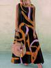 Women Plus Size   Floral Print Vintage Sleeveless Long Maxi Dress