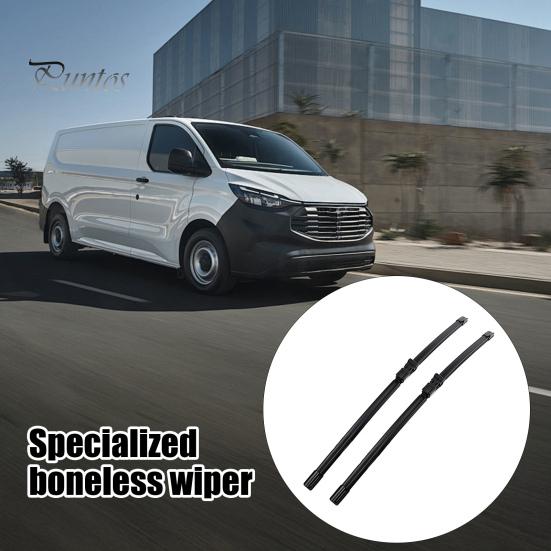 Durable Automotive Wiper Blades 2 Pcs 30"+28" Front for Ford Silent Windshield Wiping Tourneo Transit Custom 2012-2017, Replacement Heavy Duty
