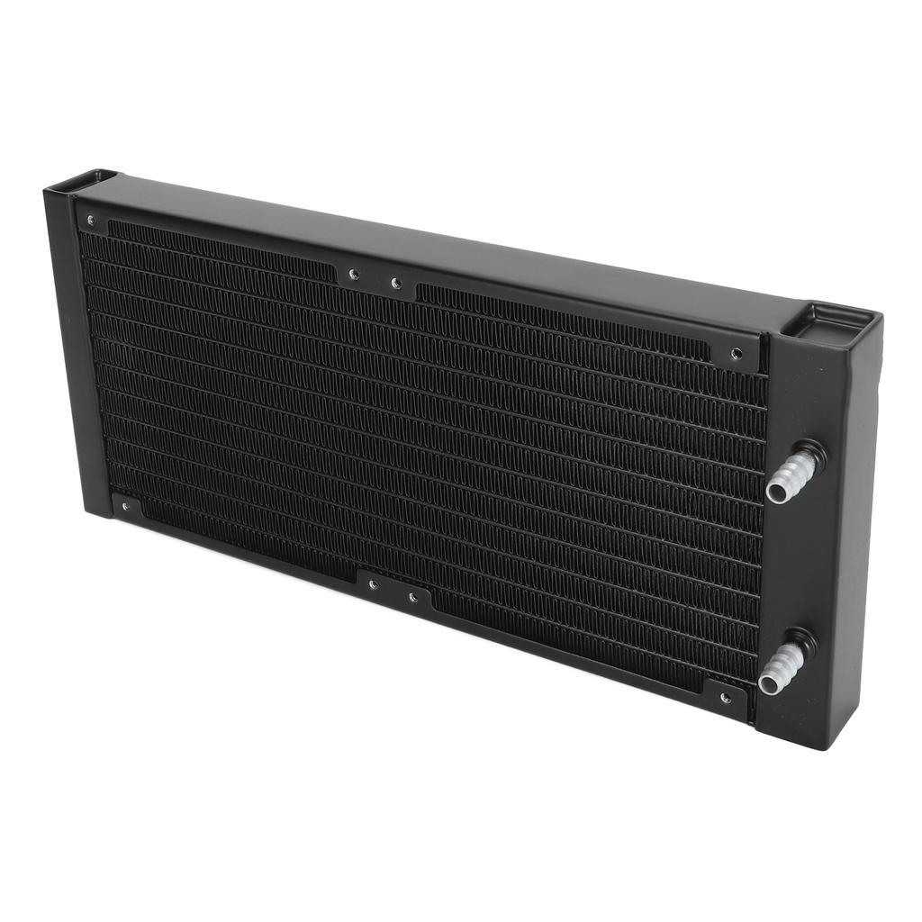 Water Cooling 12 Pipe 1bar Pressure Test Aluminum Alloy Computer Heat Exchanger for 6 To 7mm Soft Hose