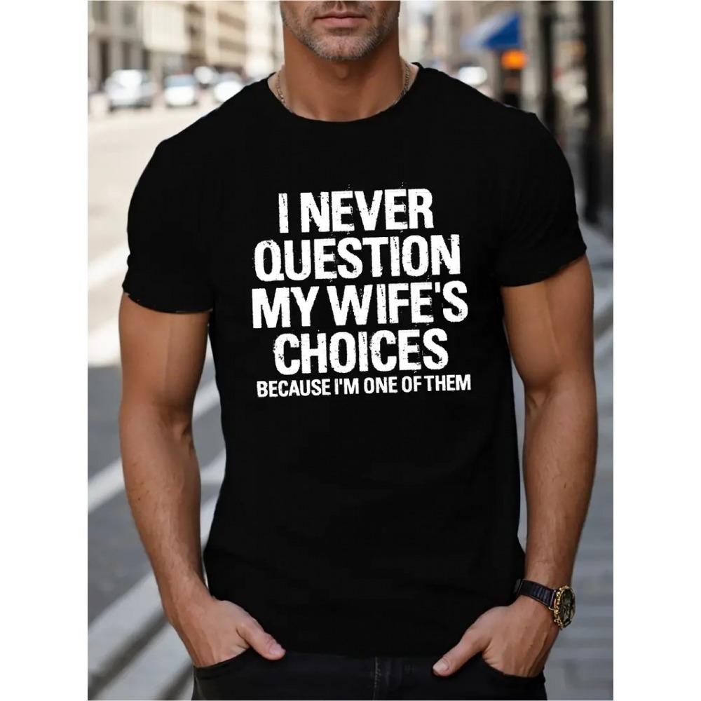 

Men s CHOICES printed crew neck short-sleeved T-shirt simple and fashionable comfortable and breathable S