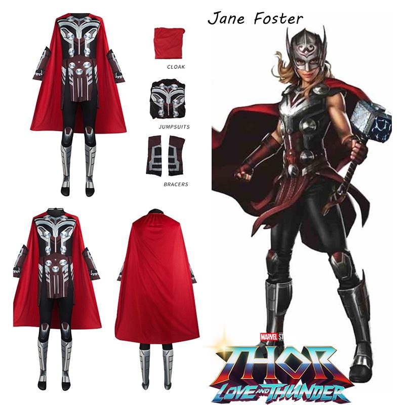 Falei Halloweenský kostým Thor 4 Cosplay Kombinéza Pro děti a dospělé Přiléhavý overal