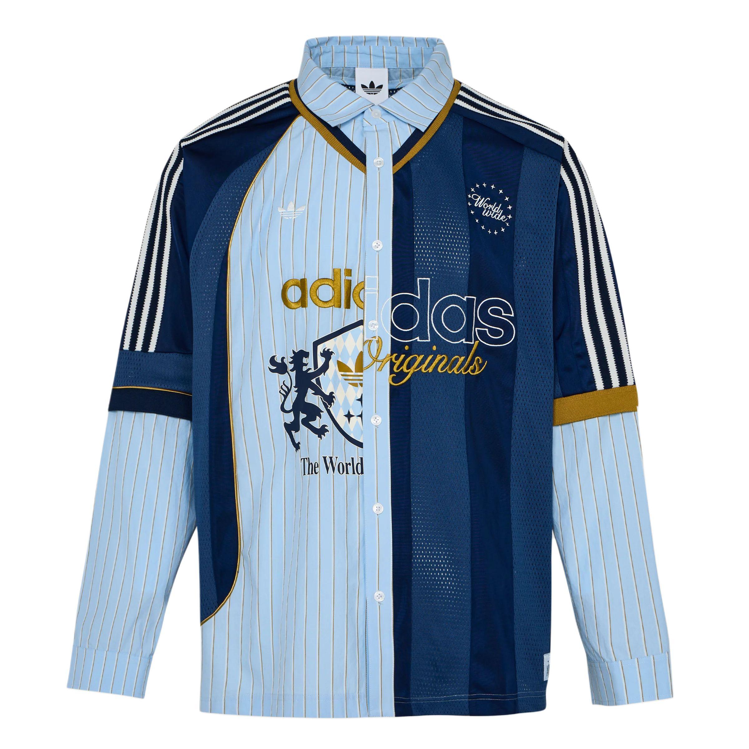 Adidas Originals SS26 Long Sleeve Polo Jacquard Comfortable Shirt Men shirts KY2153 L