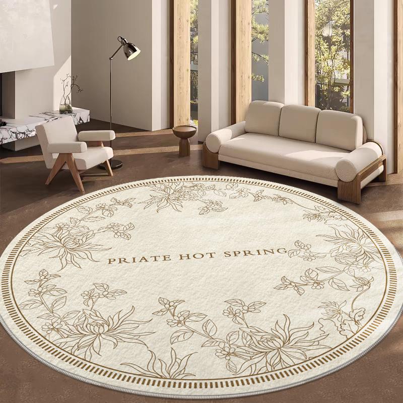 Circular Carpet Home Tea Table Mat Bedside Non Slip Foot Mat Study Chair Hanging Computer Chair Floor Mat