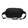 adidas Originals Trefoil Logo Print Zipper Nylon Chest Bag Unisex Bags Black GN2187