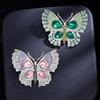 Modne Broszki Motyle Kryształowe Light Luxury Dla Kobiet Ubrania Płaszcz Akcesoria Biżuteria Prezenty