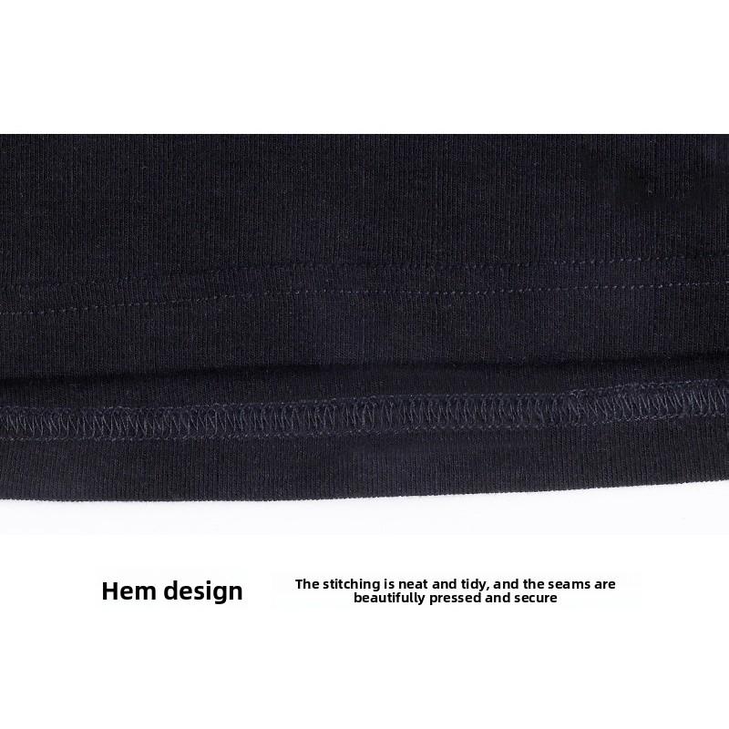 DeRong Spring and Autumn Base Shirt 2026 New Model U-Neck Slim Fit Long Sleeve T-Shirt Commuting Inner Layer Top for Women