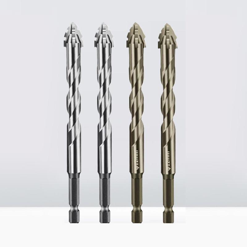 3-teiliges Vierkant-Zahnkranz-Exzenter-Twist-Bohrer-Set für Trockenbohrungen in Keramikfliesen, Glas, Marmor, Beton