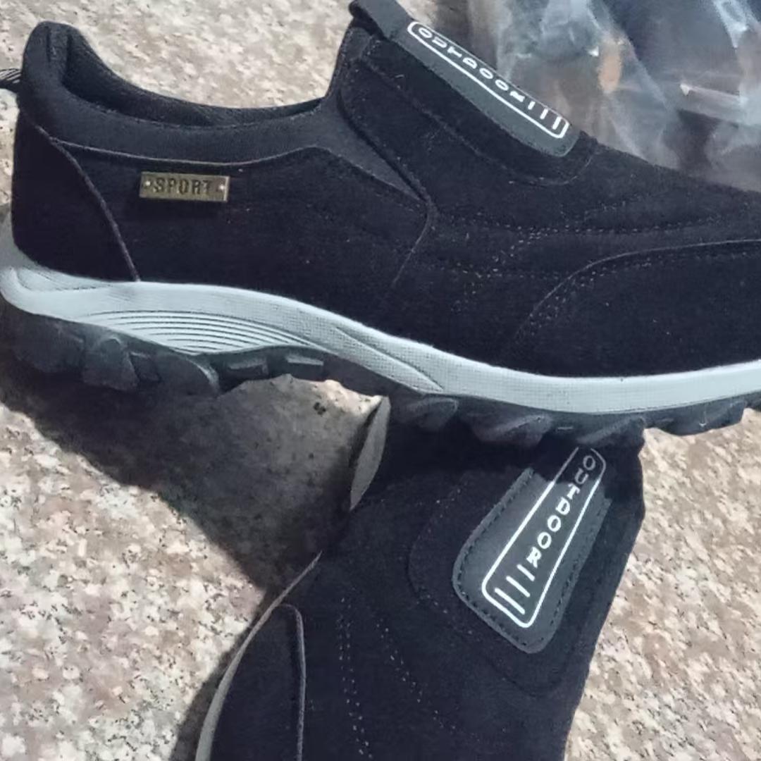 

Большие размеры, повседневная мужская и женская спортивная обувь для активного отдыха, однотонные туфли для альпинизма на платформе 47 чёрный