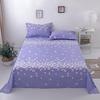 100% Cotton Country Floral Flat Sheet 3 Pieces Tulip Bed Sheet Set Soft Botanical Flower Blossoms Bed Cover with 2 Pillow Cases