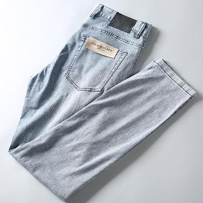 Heren Jeans Lente Herfst Denim Broek Koreaanse Mode Streetwear Mannelijk Losse Rechte Broek Casual Kleding