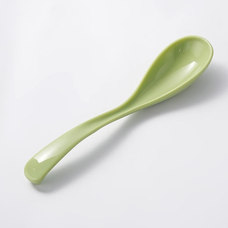 PP Material Soup Spoon, Long-handled Porcelain-like Soup Spoon, Household and Restaurant Ramen Spoon, Plastic Spoon