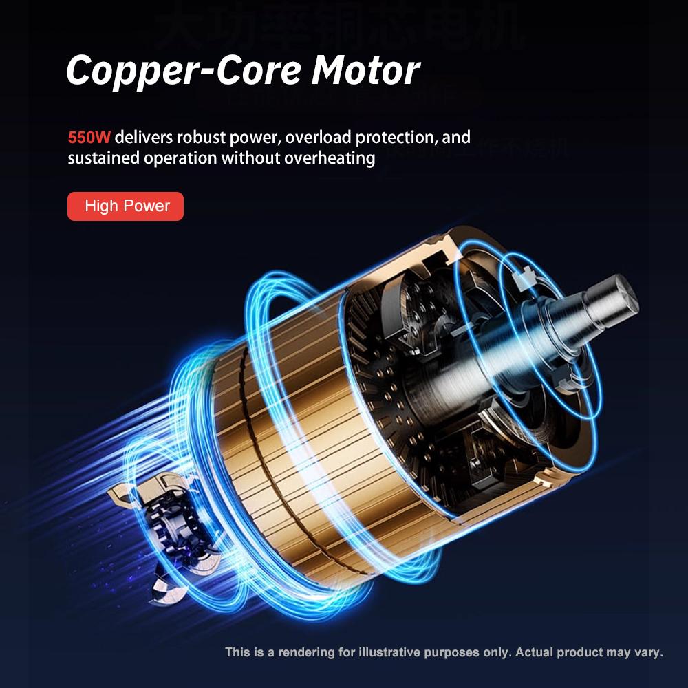 550W Multi-Functional Electric Angle Grinder 15000RPM Tile Grout Cleaning&Polishing Machine for Tile Deburring Cutting Polishing