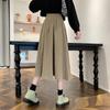 Móda Sukně s vysokým pasem plisovaná dámská korejská elegantní vysokoškolský styl midi sukně dámské podzimní zimní silné áčkové sukně