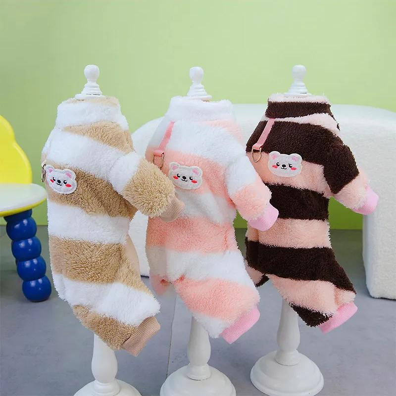 Tuta invernale calda per cani Abbigliamento per cani in morbido pile per cani di taglia piccola e media Abbigliamento per chihuahua Costume da bulldog francese Abiti da Yorkie