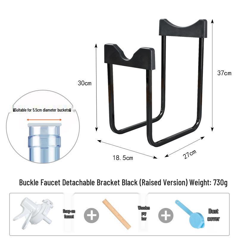 מתקן מים מינרליים פשוט לשולחן ומתלה אחסון