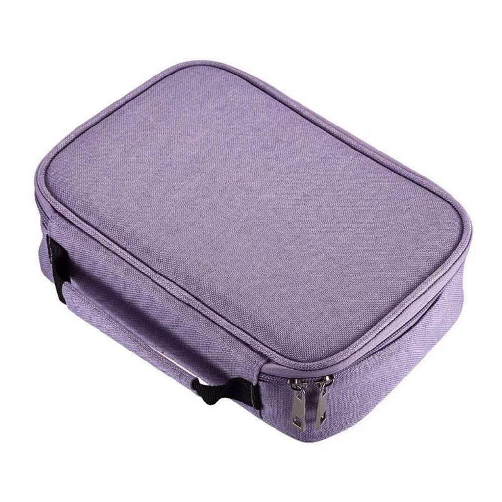 Large Capacity Pencil Bag Organizer 72 Holes Art Storage Pen Case Holder Portable Stationery Pencil Pouch For School/Office