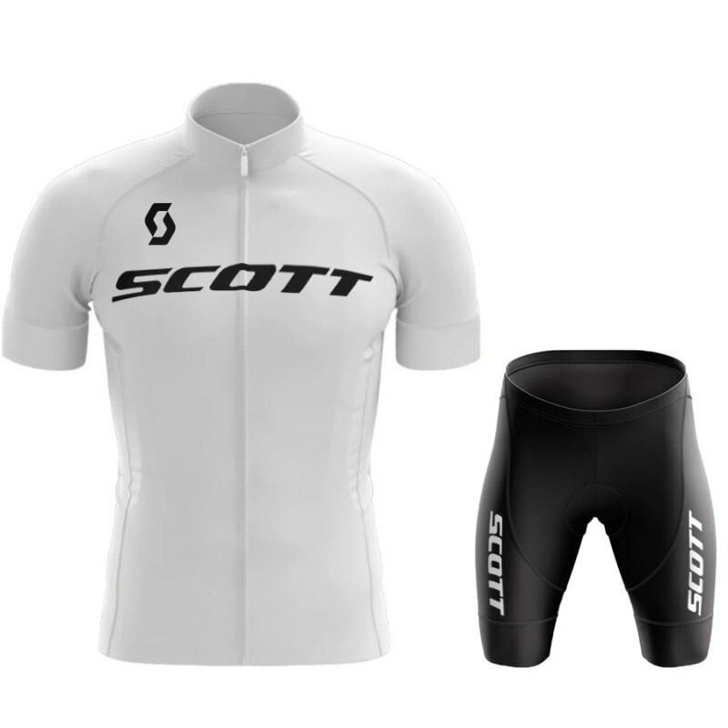 SCOTT Mens Cycling Jersey Short Sleeve Breathable Quick-Dry Performance Bike Shirt Customizable Design