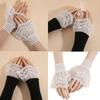 3D Lace Design Detachable Arm Sleeve Fingerless Hand Sleeve for Stylish Outfits Cosplay Event Daily Fashion Wear Comfort