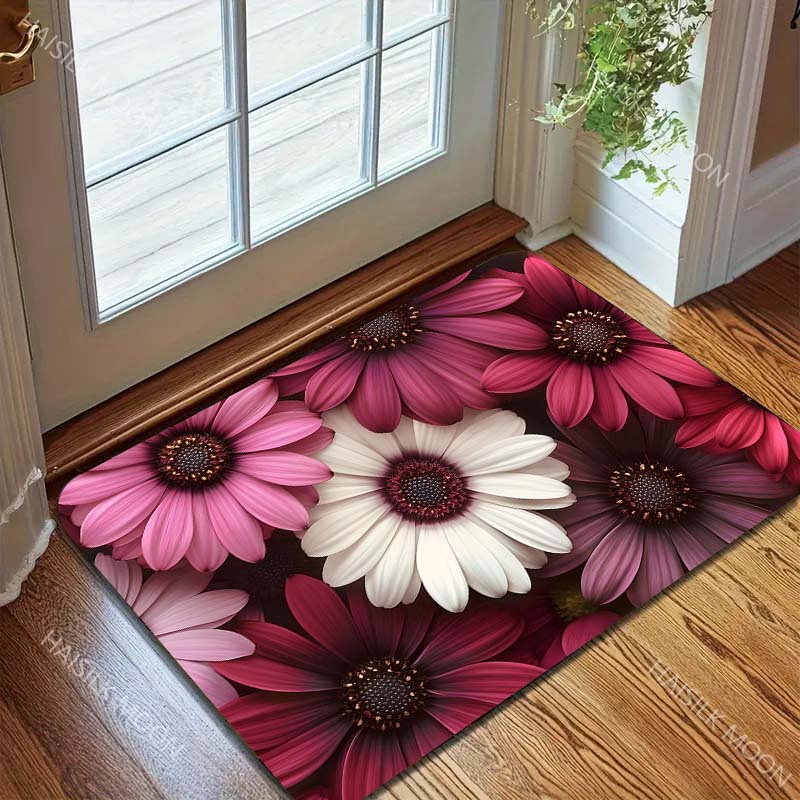 Gänseblümchen Kunst Teppich für Wohnzimmer Schlafzimmer Sofa Kreative Fußmatte Heimdekor Bereich Robuster Rutschfester Teppich Schneller Versand