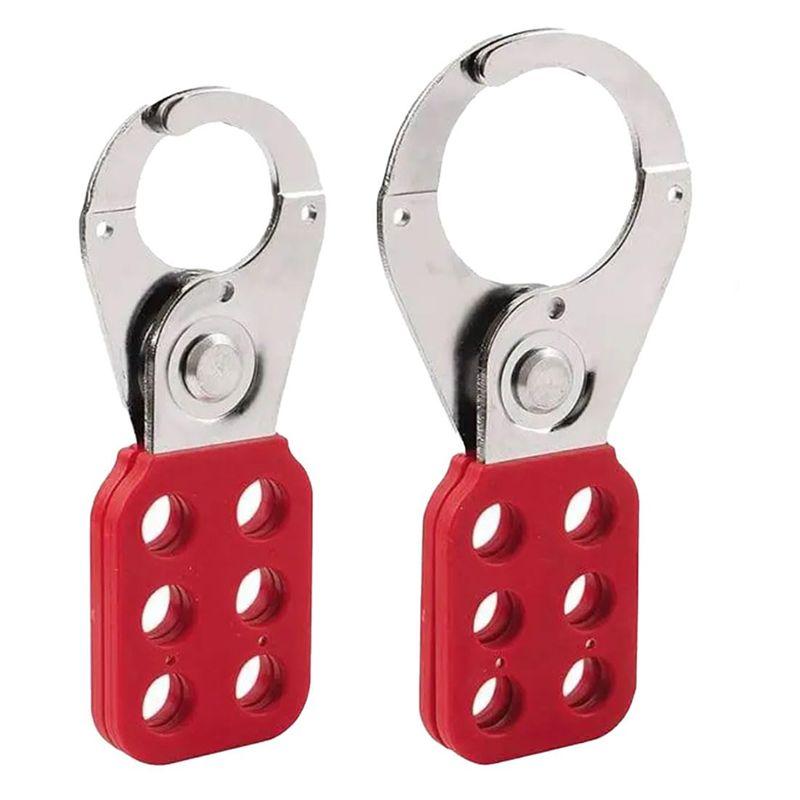 A84X-Lockout Tagout Hasp Set - Lock Out Tag Out Hasp Loto Hasp Padlock Holder Camlock Hasp Safety Lock Out