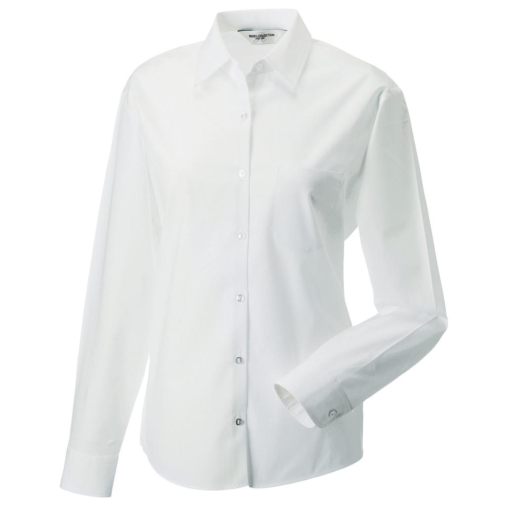 Jerzees Ladies/Womens Long Sleeve Pure Cotton Work Shirt