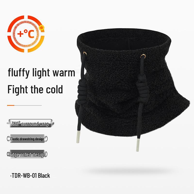Wozan Windproof Ski & Cycling Neck Gaiter - Warm Fleece-Lined Face Mask for Autumn Winter Protection One Size