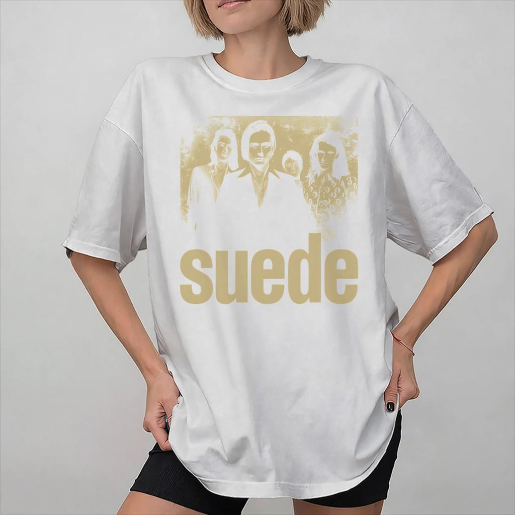 All Seasons Suede rock band T Shirt For Unisex Cotton Tee Shirt Short Sleeve Clothes