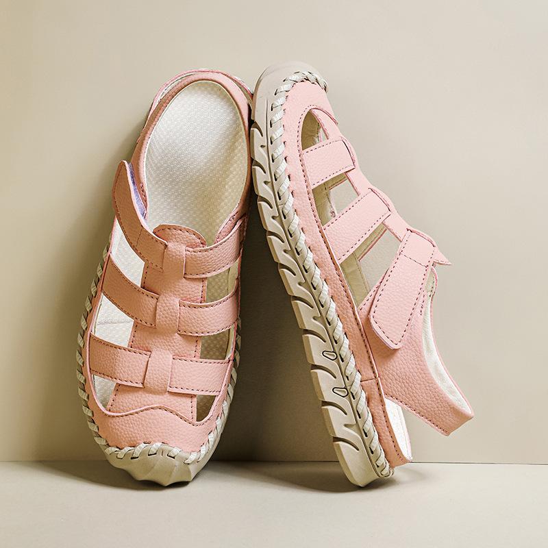 Summer Baotou Outdoor Casual Sandals Men's Sewn Men's Outer Wear Beach Shoes Handmade Leather Sandals Large Size