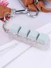 Button Keycap Fidget Keychain 4 Keys Keyboard Decompression  Keyboard Keychain  for Adult To Relief Stress Pass The Time