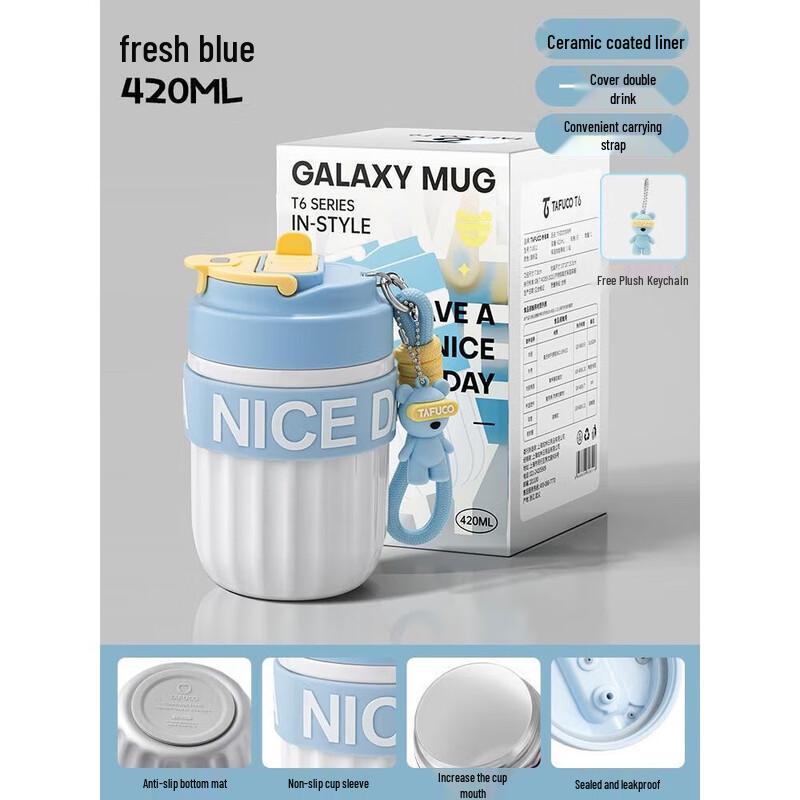 TAFUCO 0.42L Dual-Lid 316 Stainless Steel Vacuum Flask