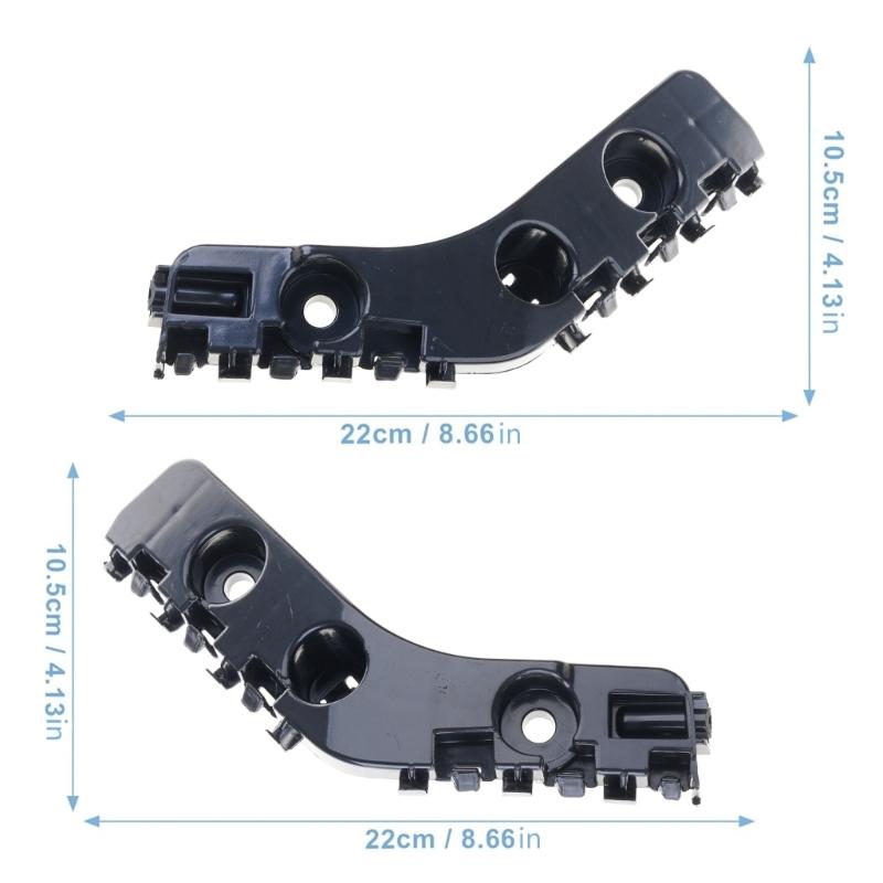 1 Pair Black Plastic Car Front Left & Right Bumper Bracket 55079229AD 55079228AD for 2011-2013