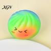 Dumpling Stress Ball 12Pcs Relief Squeeze Toy with Steamer Clear Glitter Steamed Bun Adult Reducer Sensory Soft Stretchy Fidget Party Favors Reliever