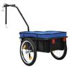 VidaXL Remorque de Vélo Chariot à Main, Chariot de Transport, Remorque de Bicyclette, Remorque à Bagages Jardin Extérieur, 91772