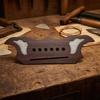 Rosewood Guitar Bridge Decorative Curved with Saddle Slot