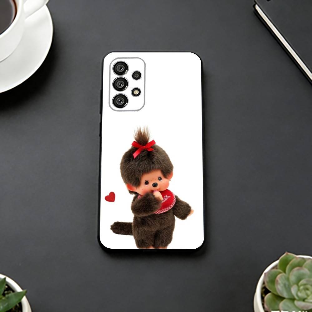 

Cute M-Monchhichi Phone Case For Samsung S25,S24,S21,S22,S23,S30,Ultra,S20,Plus,Fe,Soft Silicone Black Cover Samsung S20ULTRA5G