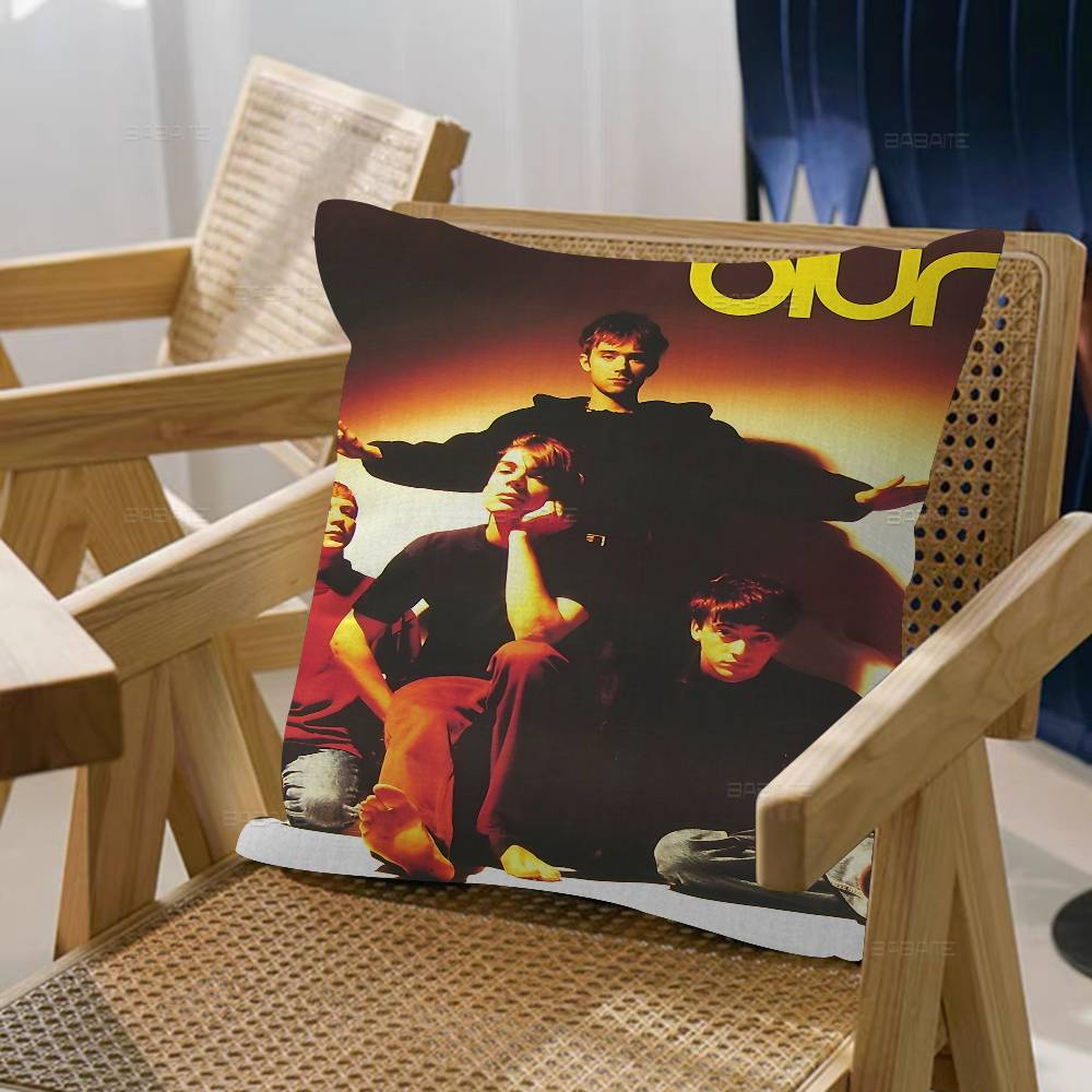 B-Blur Rock Roll Band Cushion Cover Pillow Cover Decor Pillowcase Printed Cushion Case For Couch