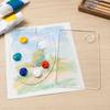 Lightweight Art Painting Palette Acrylic Paint Palette, Clear Artist Tray with Thumb Hole, Non-Stick Oil Portable Color Mixing for Acrylic,