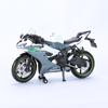 1/12 Kawasaki NIJIA ZX6R Motocykl z lehké slitiny Model autíčka Přední kolo Levé pravé Řízení Zadní kolo Odpružené vozidlo Dárek pro děti