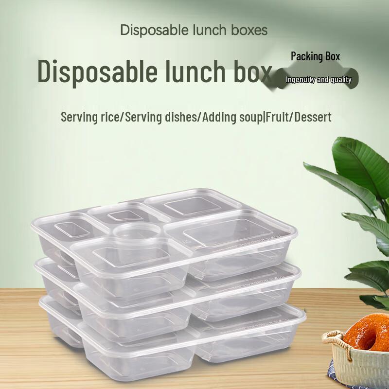 

Ronghe Disposable Large Six-Compartment Takeaway Lunch Box