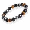 Gifts for Boyfriend Yoga Bangle Natural Hematite 8MM and 10MM Bead Elastic Bracelet for Men Wholesale