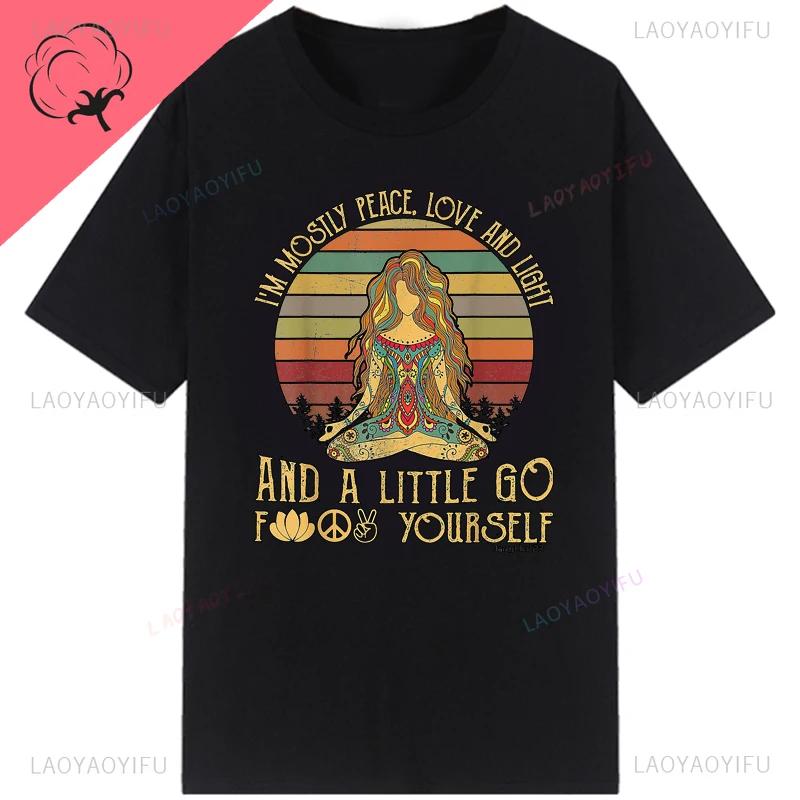 Pánské volnočasové tričko Vintage Namaste Matka Explicitní 3D tričko Pánské Bavlněné S kulatým výstřihem Topy Letní trička