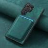 PU Leather for Magsafe Case for Samsung Galaxy S25 S24 S26 Ultra S22 S23 Plus FE A56 A57 Cover with Magnetic Card Holder XLD12