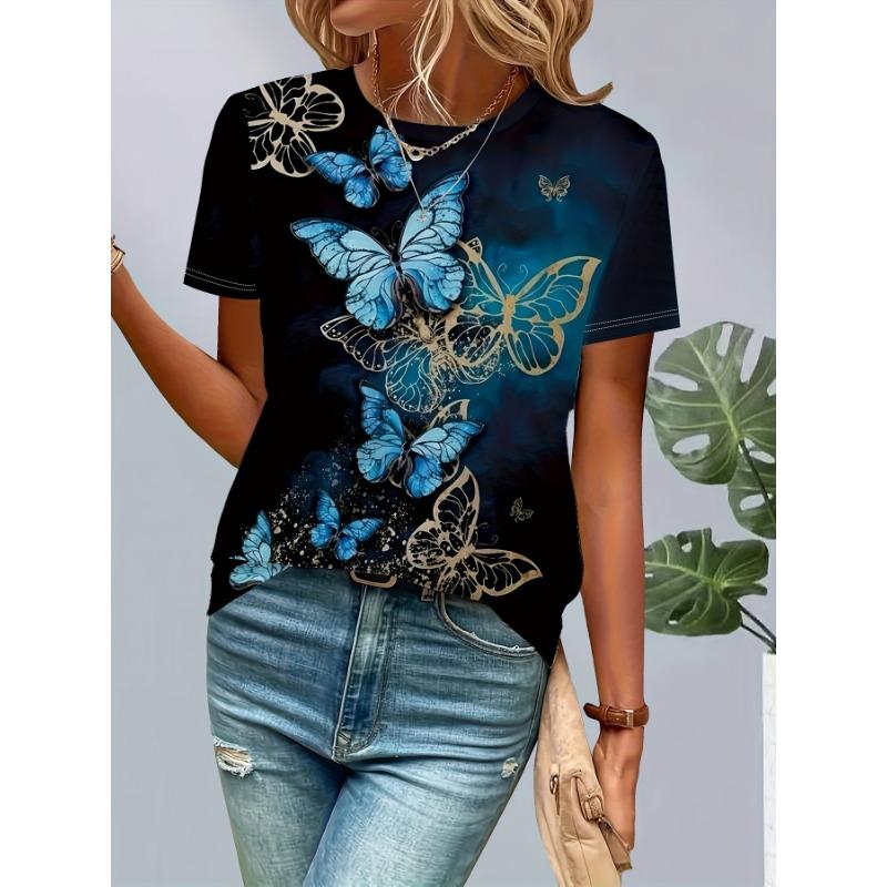 Summer Polka Dot Stripes 3D Print T-Shirts Women Casual O-Neck Short Sleeve T Shirt Harajuku Street Y2k Tees Top Female Clothing
