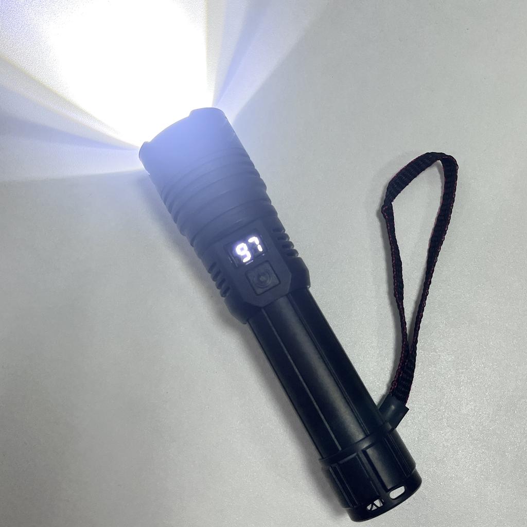 Powerful LED Flashlight Rechargeable Type-c Flashlight High Power Long Range Torch Strong Light Camping Fishing Lantern