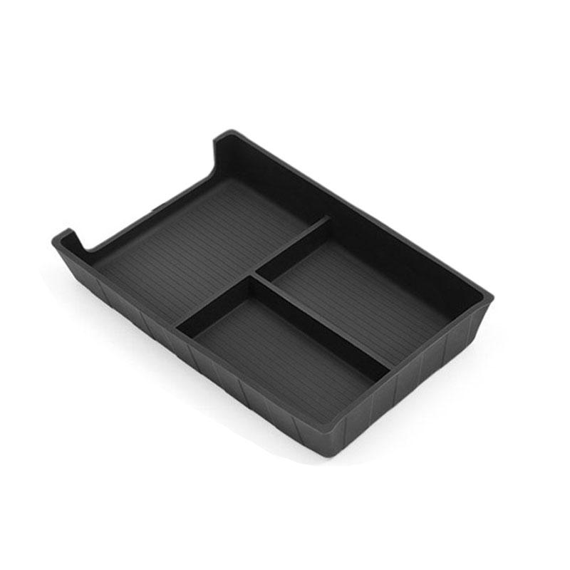 For BYD Sealion 7 2024 2025 Storage Box Car Tray Cup Box Anti-slip Pad Organizers Interior Accessories Tidying Black