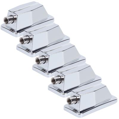 5 Piezas Gancho de Garra para Bordonero Rectangular Cromado Piezas de Repuesto para Bombo Accesorios