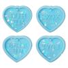 Holographic Heart Keychain Silicone Mold Keychain Charm Epoxy Resin Casting Mold with Hangings Hole for Jewelry Makin